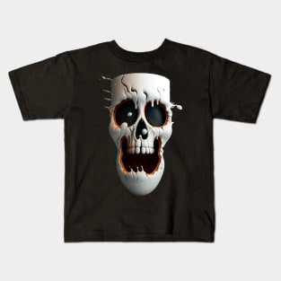 Skeleton face Kids T-Shirt